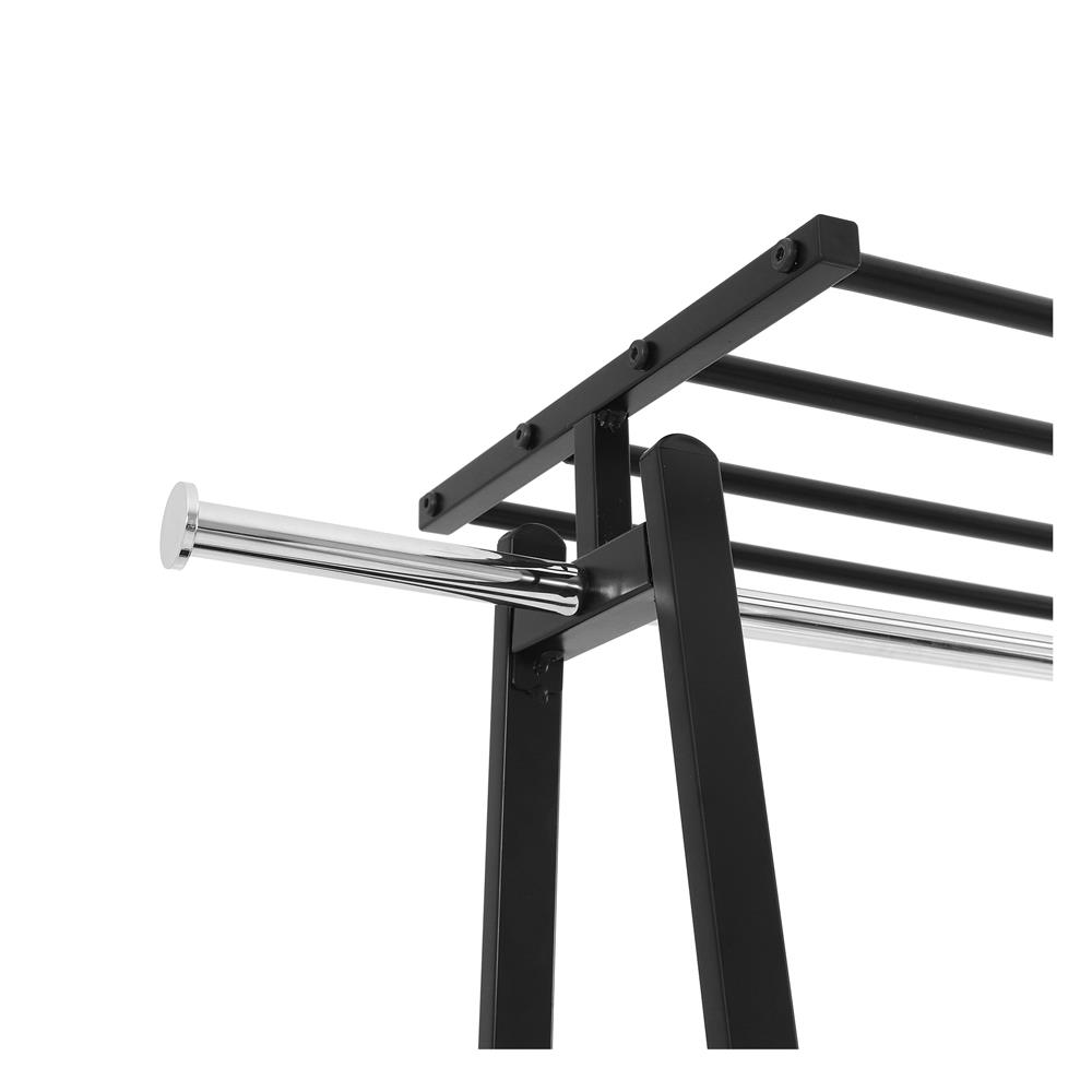 ราวแขวนผ้าและชั้นวางของ 3 ชั้น 106 ซม. PLIM LOFT สีดำ