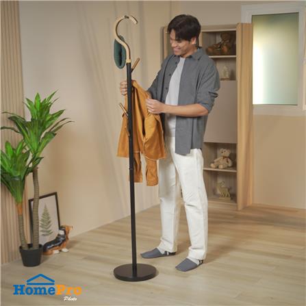 ที่แขวนอเนกประสงค์ PLIM WALNUT 178 ซม. สีดำ/วอลนัท_4