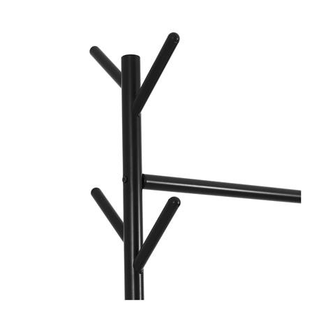 ราวแขวนผ้าพร้อมที่แขวนอเนกประสงค์ PLIM 81X44X185ซม. สีดำ_3