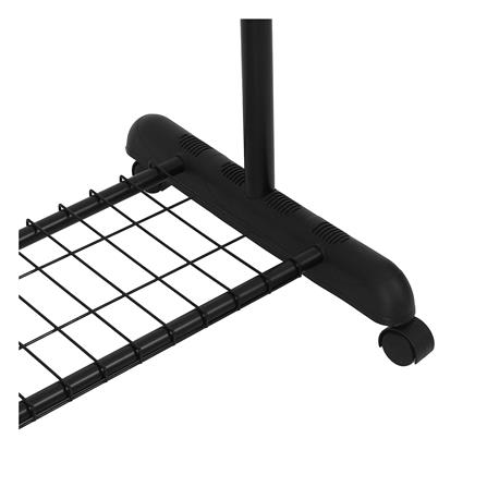 ราวแขวนผ้าพร้อมที่แขวนอเนกประสงค์ PLIM 81X44X185ซม. สีดำ_4