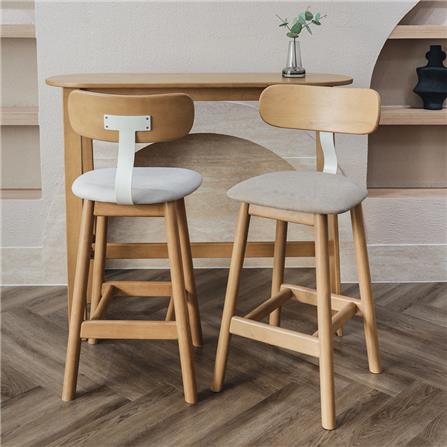 เก้าอี้บาร์ YKS TORI 8859275802367 สีโอ๊ค_2