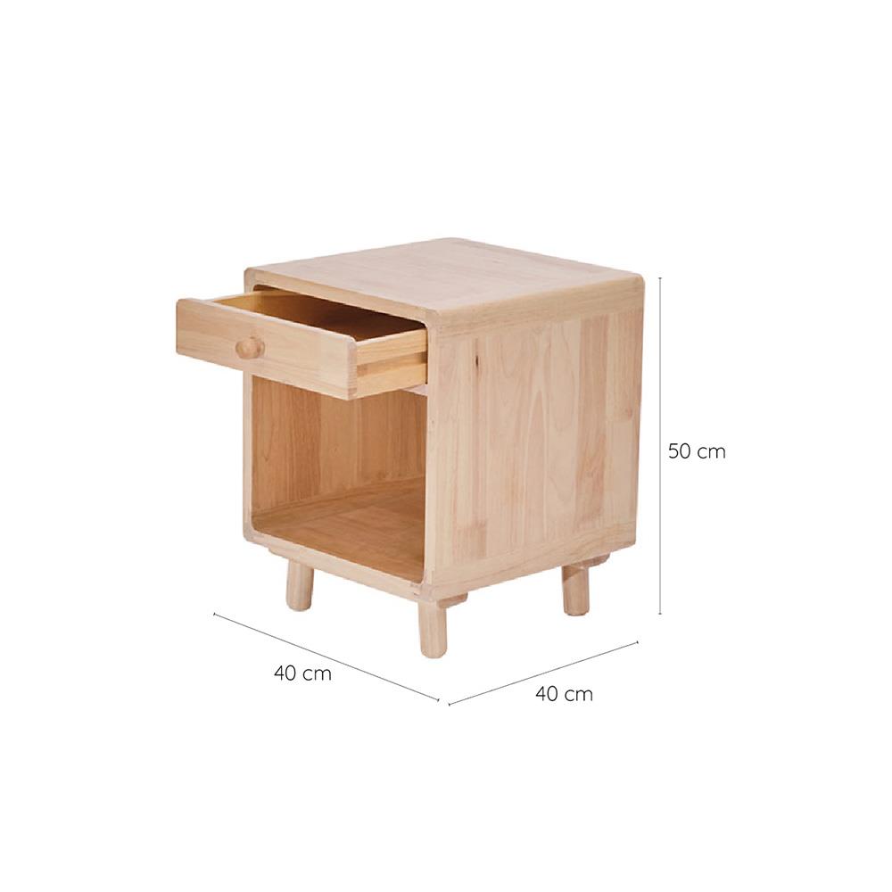 โต๊ะข้างเตียง YKS TORI 8859275801704 40 ซม. สีธรรมชาติ