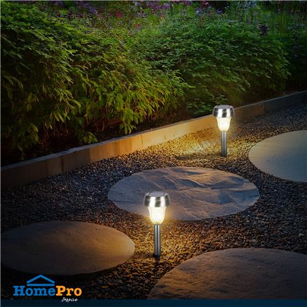 ไฟจัดสวน SOLAR CARINI AR-001 0.04 วัตต์ WARM WHITE สีเงิน_3