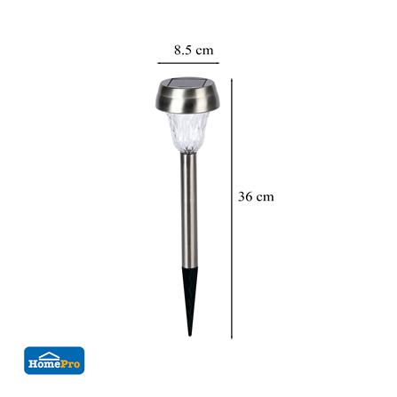 ไฟจัดสวน SOLAR CARINI AR-001 0.04 วัตต์ WARM WHITE สีเงิน_5