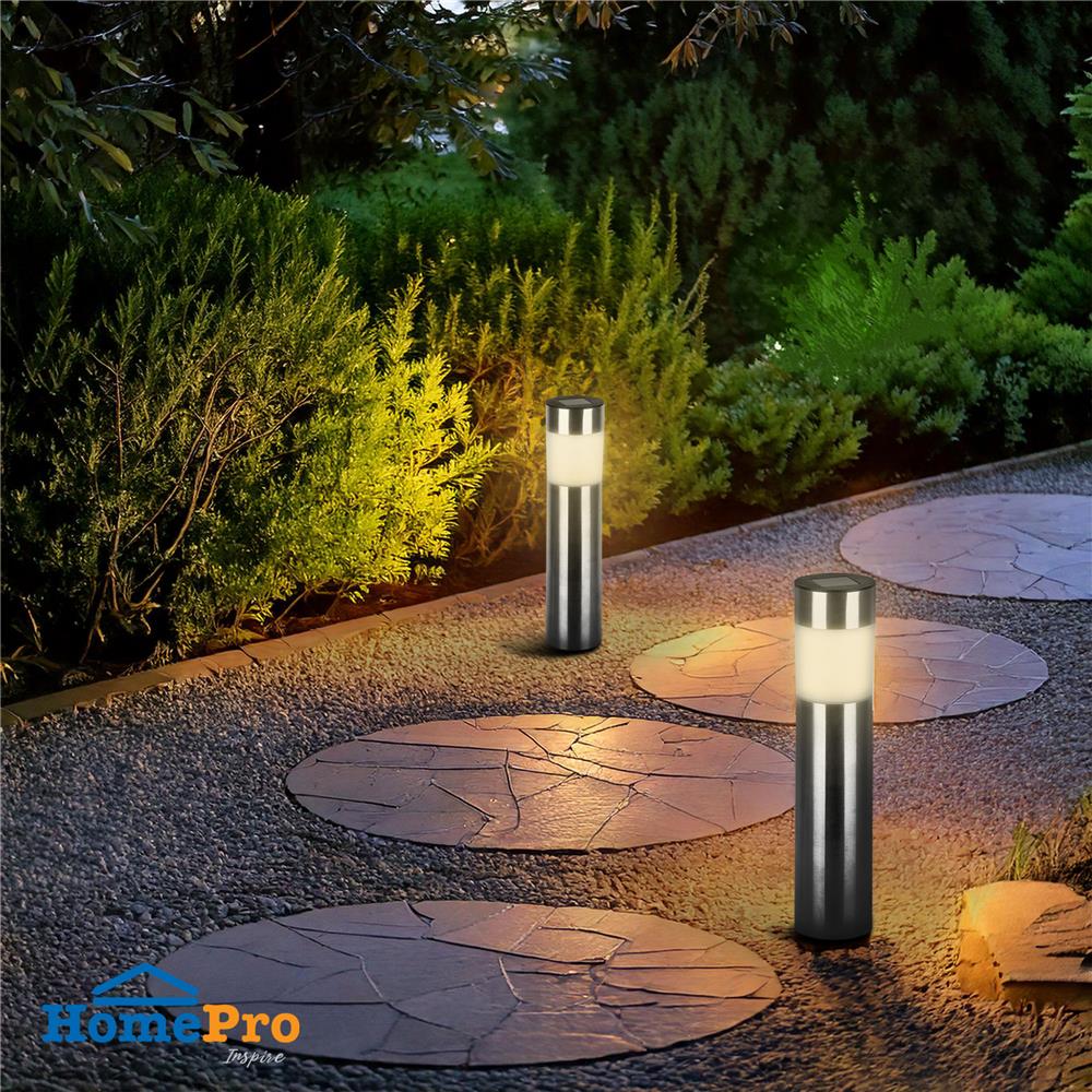 ไฟจัดสวน SOLAR CARINI AR-002 0.04 วัตต์ WARM WHITE สีเงิน