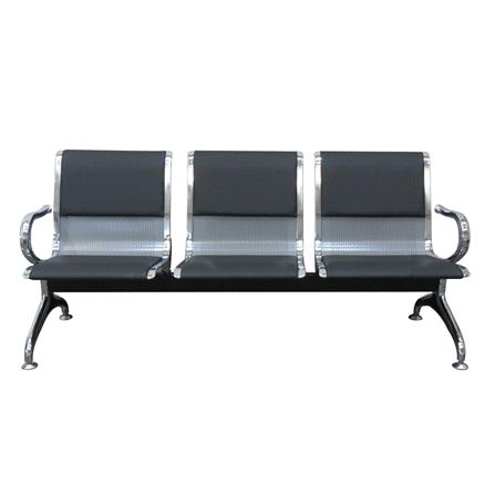 เก้าอี้รับรอง SURE PIPPA CC-313-3 175 ซม. สีเทา/ดำ_1