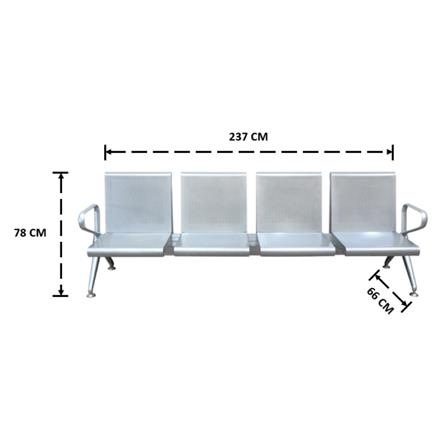 เก้าอี้รับรอง SURE VEDA CC-311-4 สีเทา_5