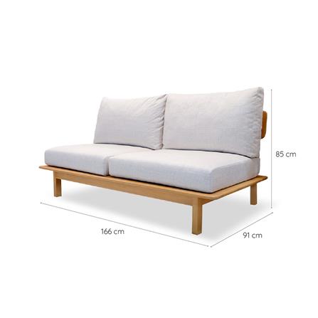 โซฟา 2 ที่นั่ง YKS REN 8859275801612 สีเบจ_2