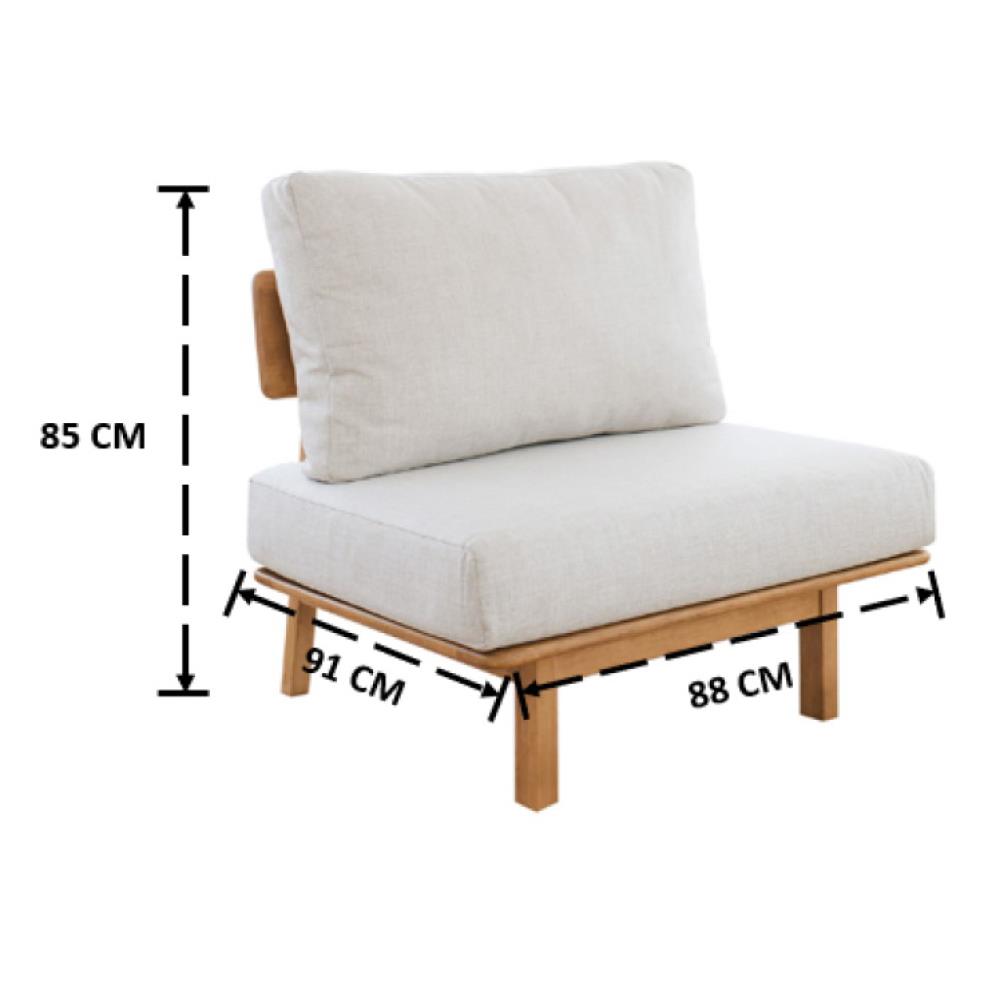 โซฟา 1 ที่นั่ง YKS REN 8859275801605 สีโอ๊ค