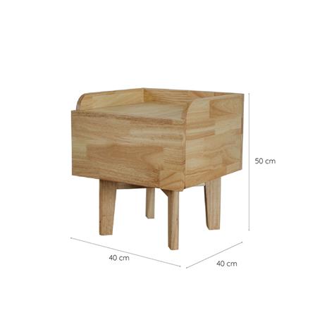 โต๊ะข้างเตียง YKS MINIMAL 8859275801698 40 ซม. สีธรรมชาติ_2