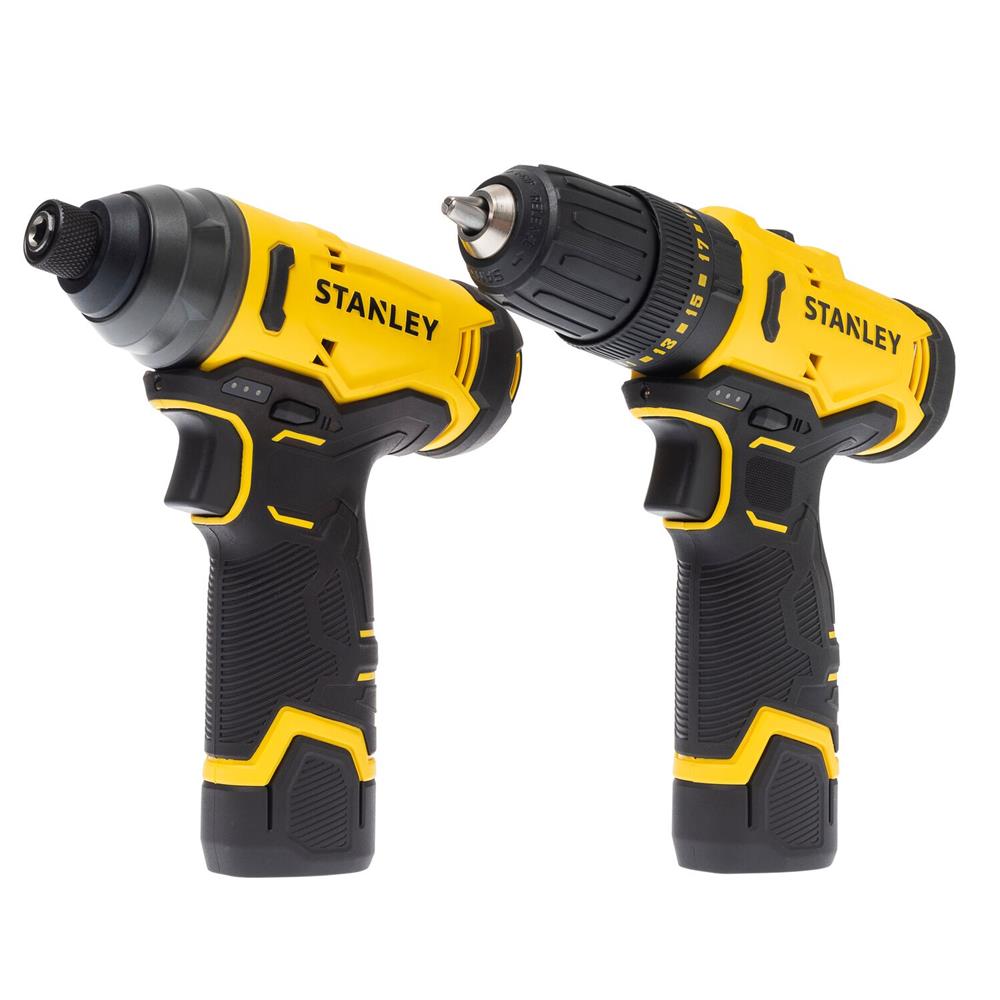 ชุดสว่านไขควงไร้สาย (พร้อมแบตเตอรี่) STANLEY SCHI10D2K-B1 12 โวลต์ แบตเตอรี่ 2.0AH 2 ก้อน