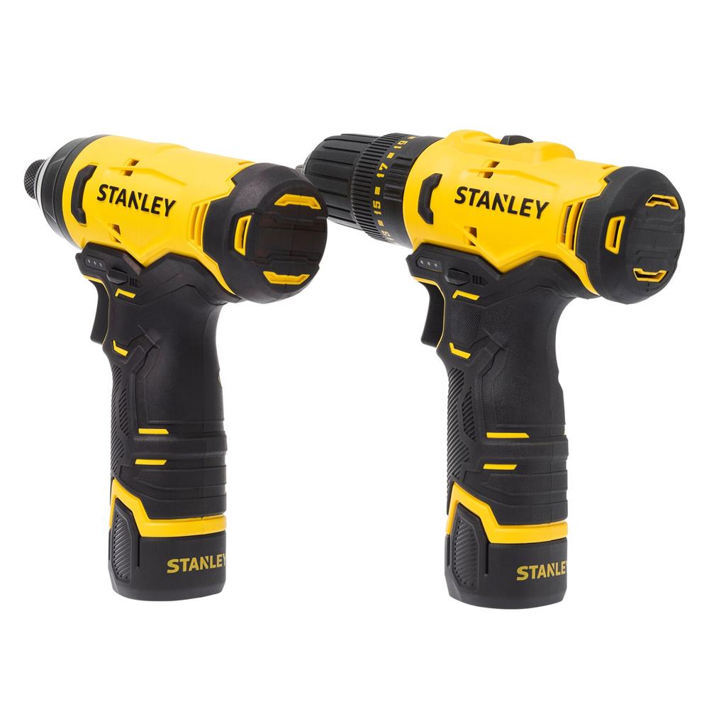 ชุดสว่านไขควงไร้สาย (พร้อมแบตเตอรี่) STANLEY SCHI10D2K-B1 12 โวลต์ แบตเตอรี่ 2.0AH 2 ก้อน