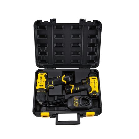 ชุดสว่านไขควงไร้สาย (พร้อมแบตเตอรี่) STANLEY SCHI10D2K-B1 12 โวลต์ แบตเตอรี่ 2.0AH 2 ก้อน_3