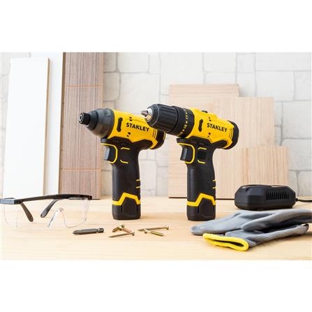 ชุดสว่านไขควงไร้สาย (พร้อมแบตเตอรี่) STANLEY SCHI10D2K-B1 12 โวลต์ แบตเตอรี่ 2.0AH 2 ก้อน_7