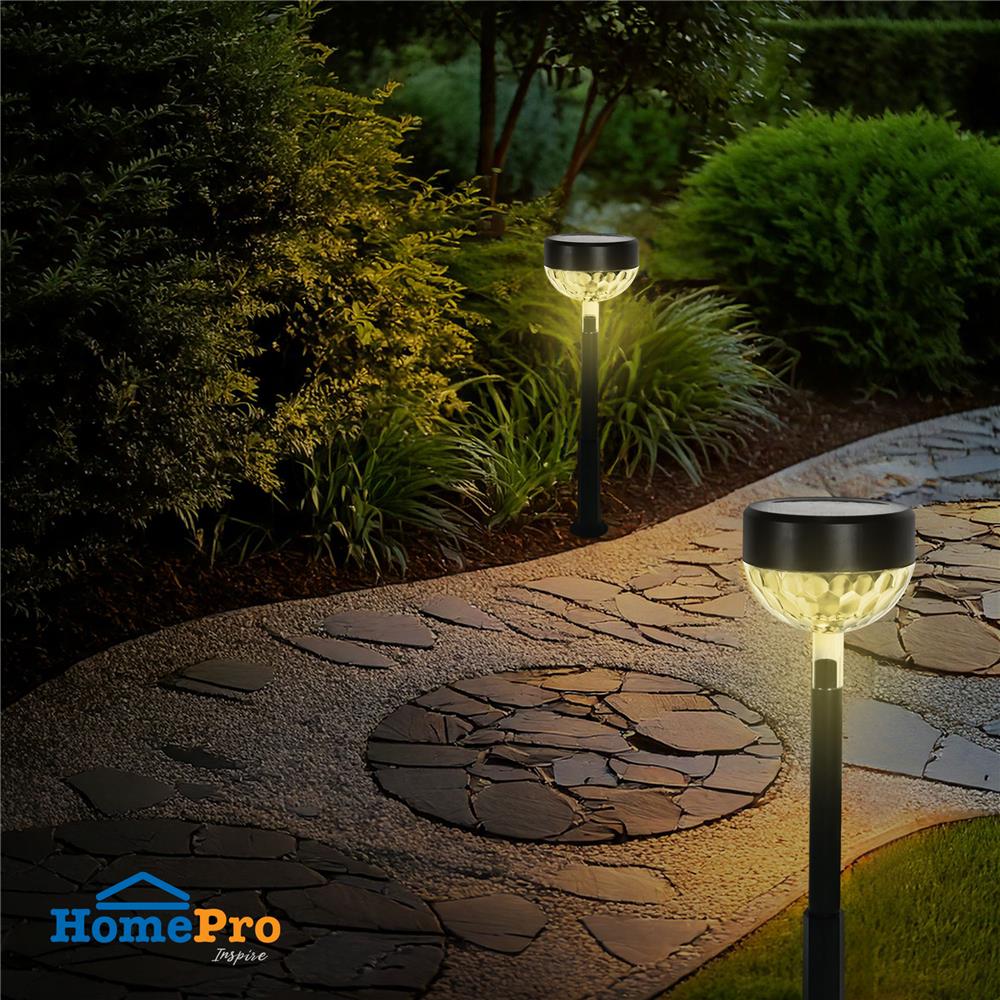 ไฟจัดสวน SOLAR CARINI AR-003 0.04 วัตต์ WARM WHITE สีดำ แพ็ก 2 ชิ้น