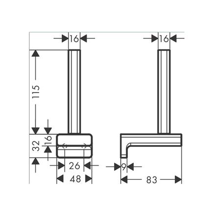 ที่ใส่กระดาษ HANSGROHE HG41756007 สีโครม_1