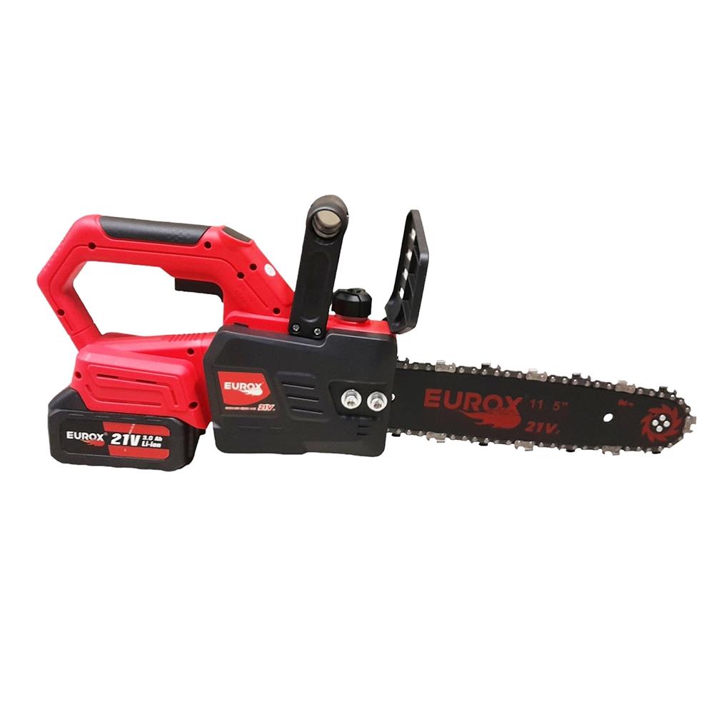 เลื่อยโซ่ไร้สาย (พร้อมแบตเตอรี่) EUROX Z 11.5 นิ้ว 21 โวลต์