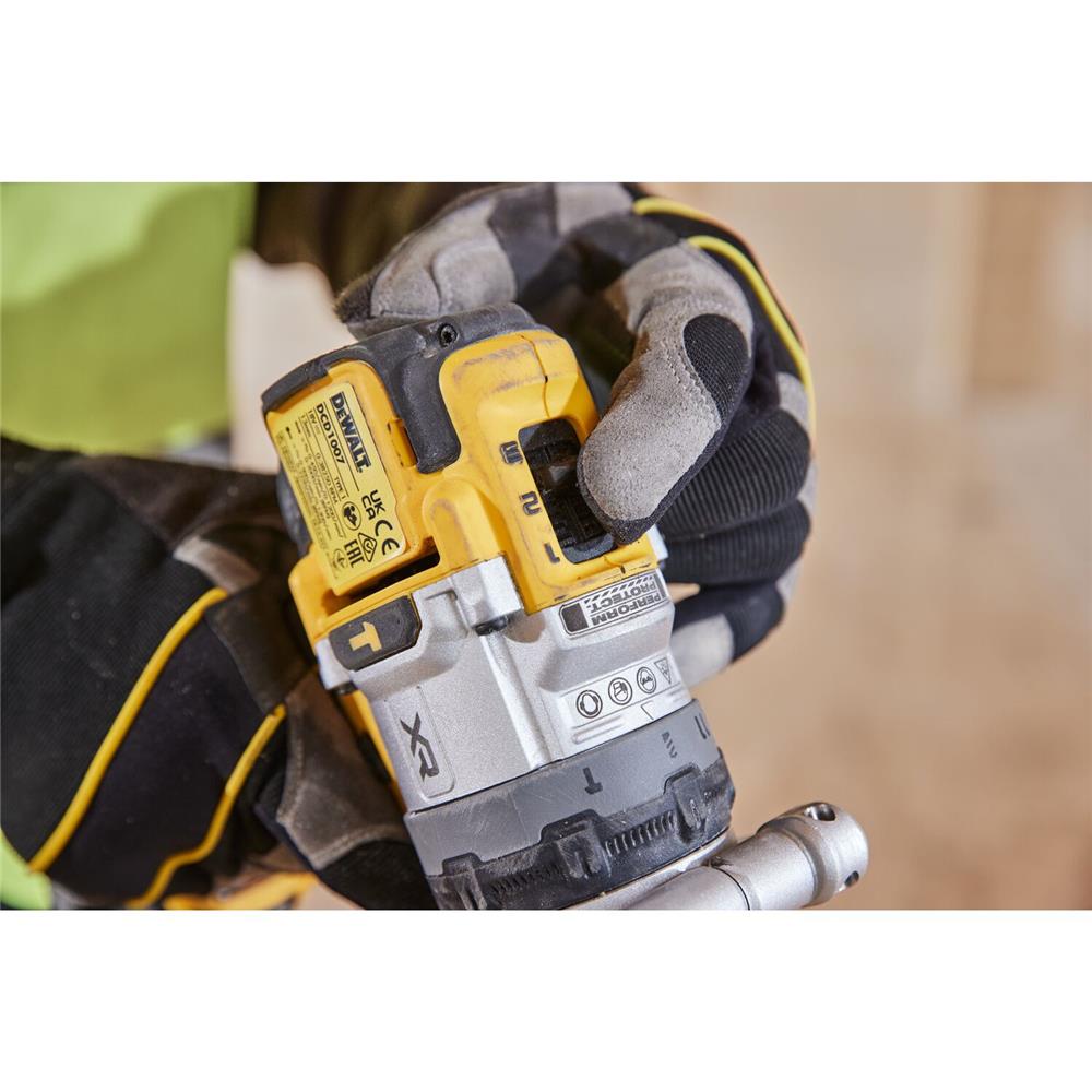 สว่านกระแทกไร้สาย (เฉพาะตัวเครื่อง) DEWALT DCD1007N-KR 20 โวลต์