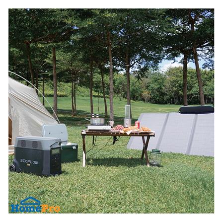 แผงโซลาร์เซลล์ แบบพกพา ECOFLOW 400 วัตต์ สีดำ_3