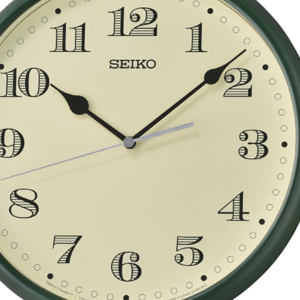 นาฬิกาแขวน SEIKO CLOCKS QXA796M 11 นิ้ว สีเขียว