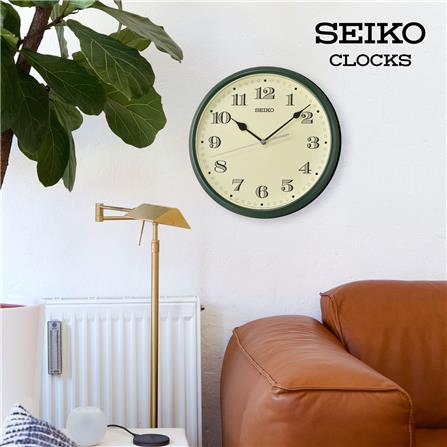 นาฬิกาแขวน SEIKO CLOCKS QXA796M 11 นิ้ว สีเขียว_2