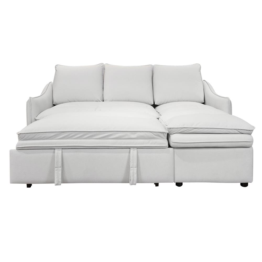 โซฟาเข้ามุมขวา FURDINI MARCEL PET FRIENDLY สีขาว