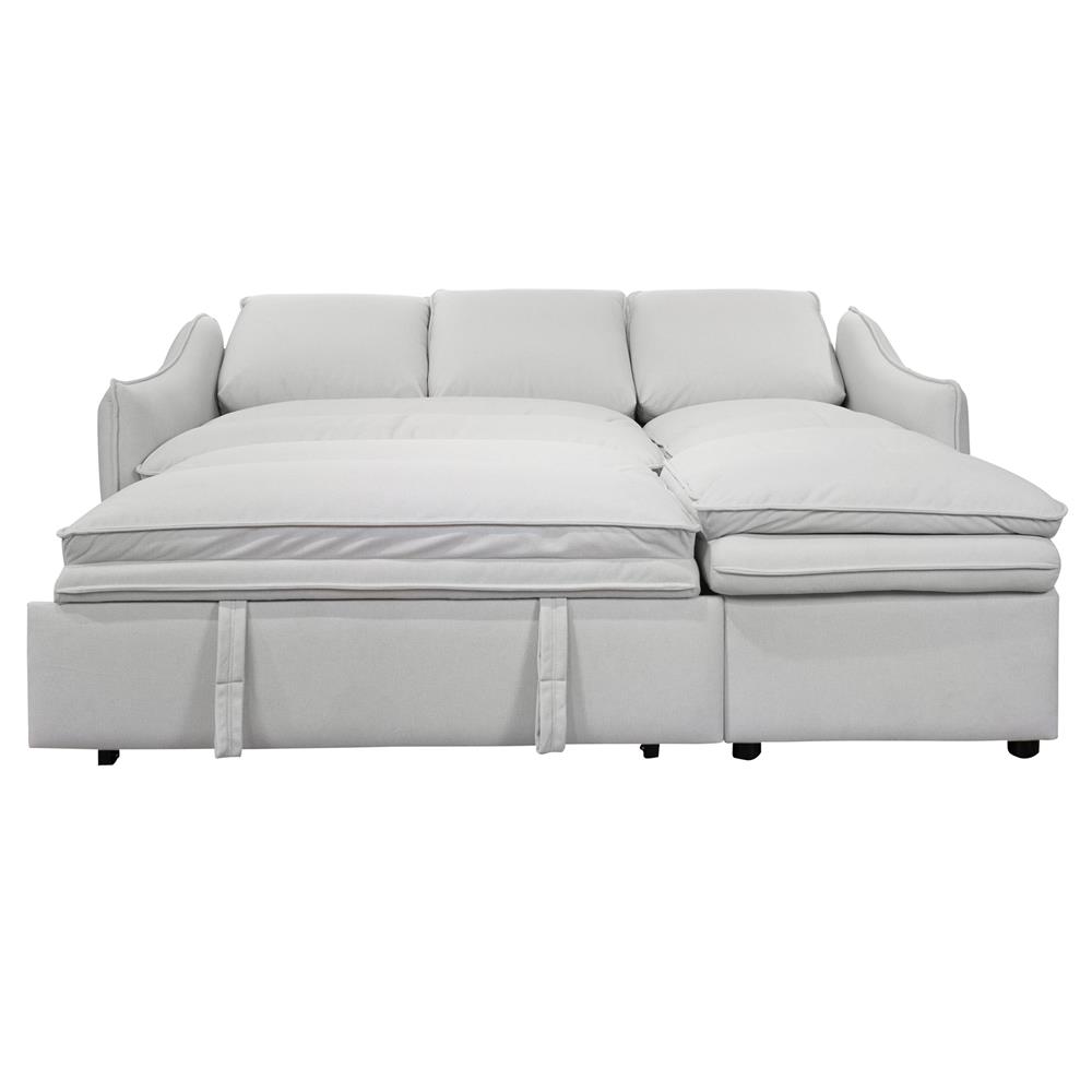 โซฟาเข้ามุมขวา FURDINI MARCEL PET FRIENDLY สีขาว