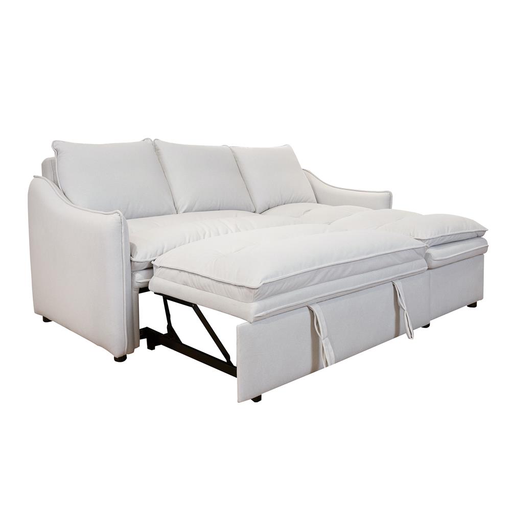 โซฟาเข้ามุมขวา FURDINI MARCEL PET FRIENDLY สีขาว