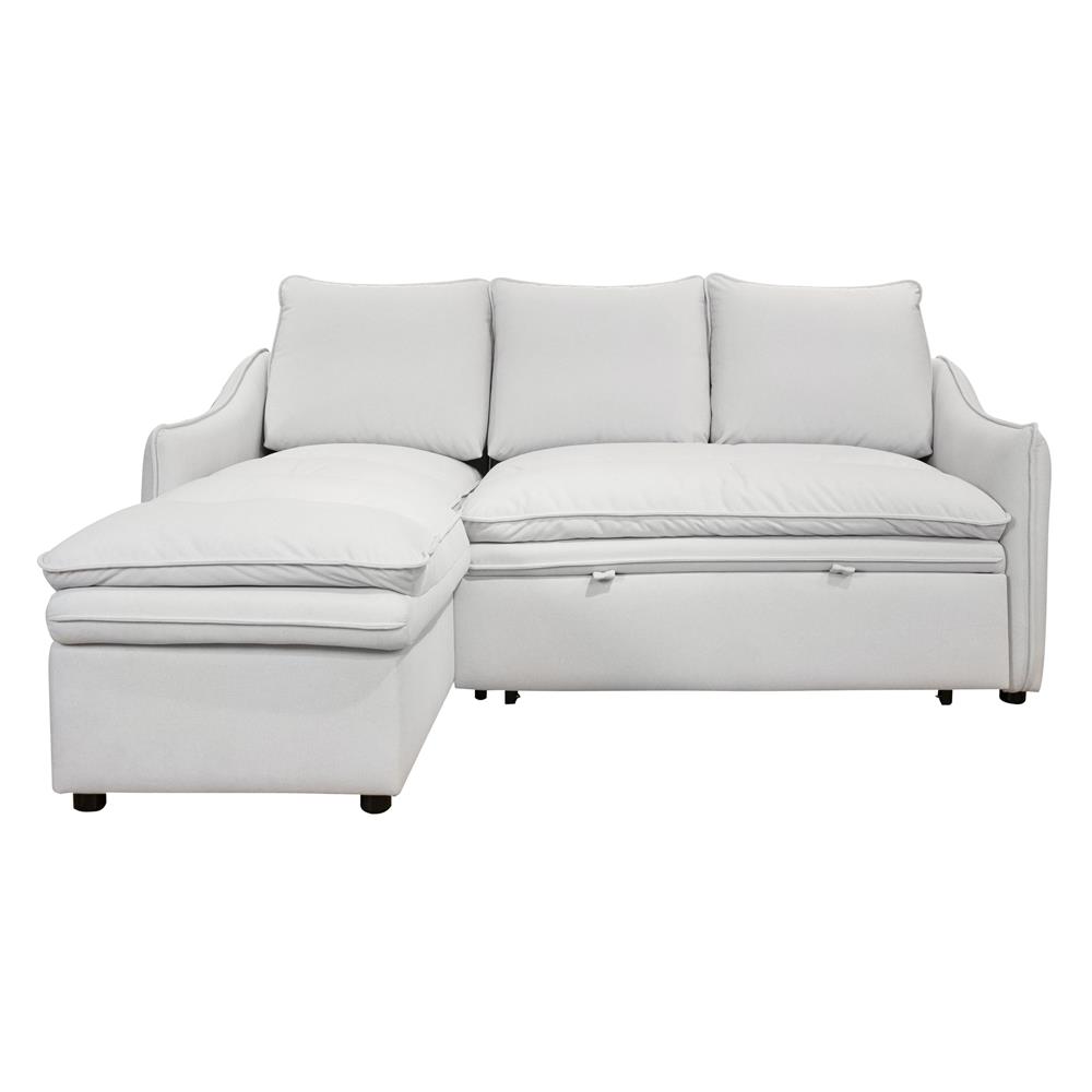 โซฟาเข้ามุมซ้าย FURDINI MARCEL PET FRIENDLY สีขาว