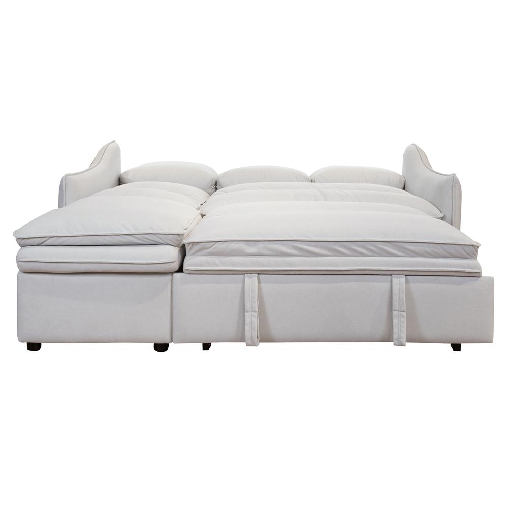 โซฟาเข้ามุมซ้าย FURDINI MARCEL PET FRIENDLY สีขาว