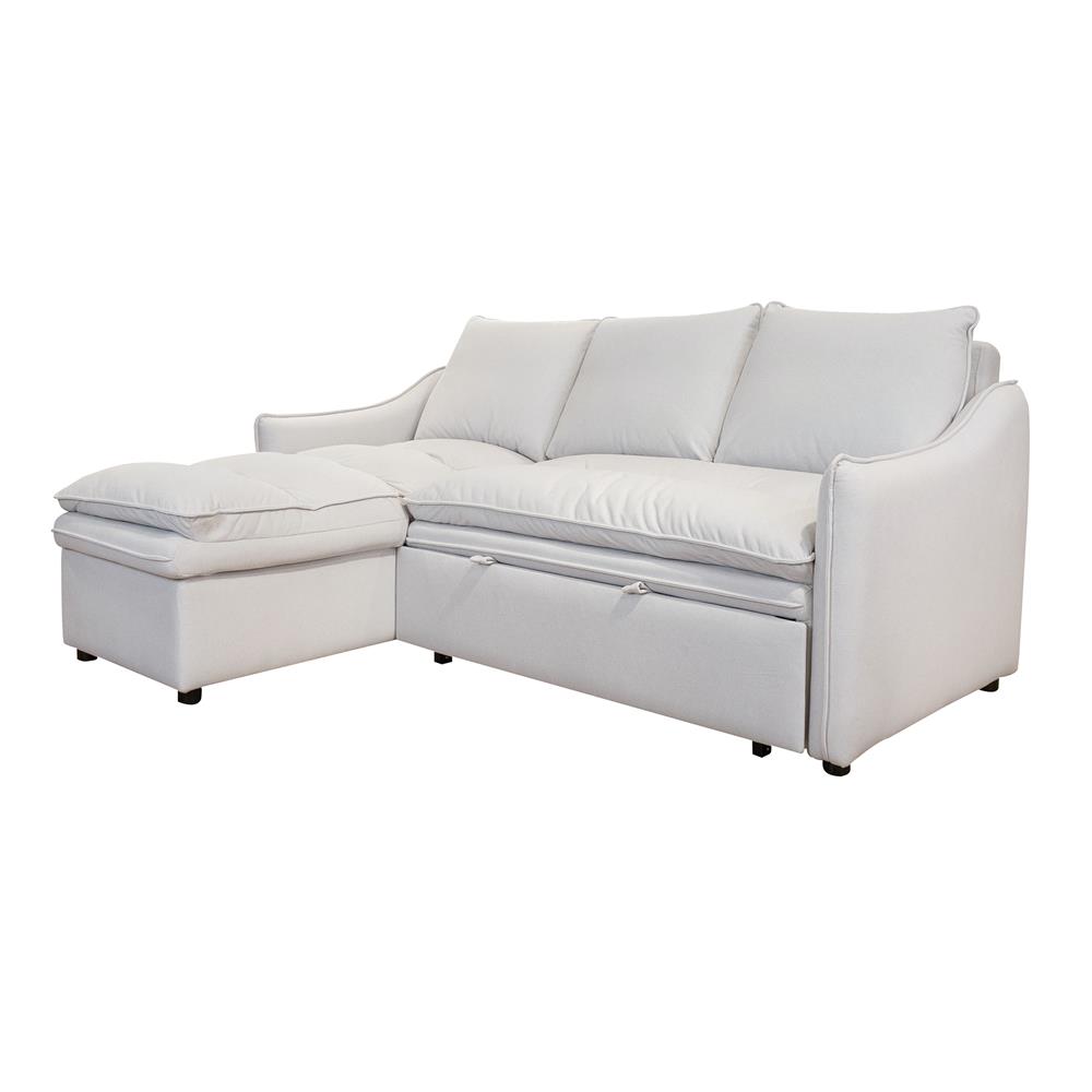 โซฟาเข้ามุมซ้าย FURDINI MARCEL PET FRIENDLY สีขาว