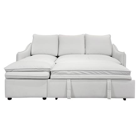 โซฟาเข้ามุมซ้าย FURDINI MARCEL PET FRIENDLY สีขาว_1