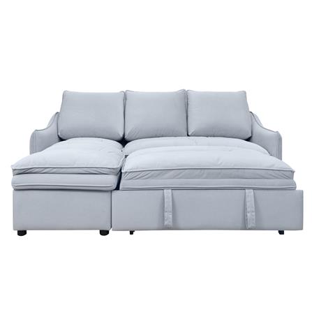 โซฟาเข้ามุมซ้าย FURDINI MARCEL PET FRIENDLY สีเทา_1