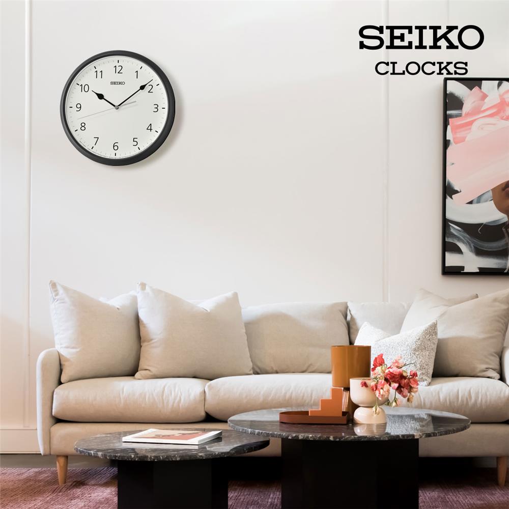 นาฬิกาแขวน SEIKO CLOCKS QXA796K 11 นิ้ว สีดำ