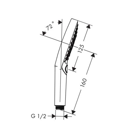 ฝักบัวสายอ่อนเฉพาะหัว 3 ระดับ HANSGROHE HG26531000_1
