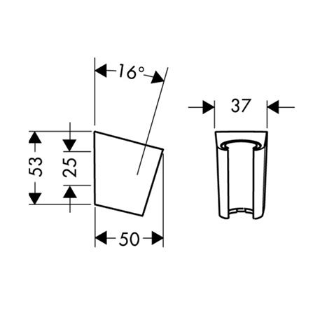 ขอแขวนฝักบัว HANSGROHE HG28331000 สีโครม_1
