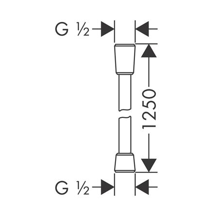 สายฝักบัว HANSGROHE HG28272000_1
