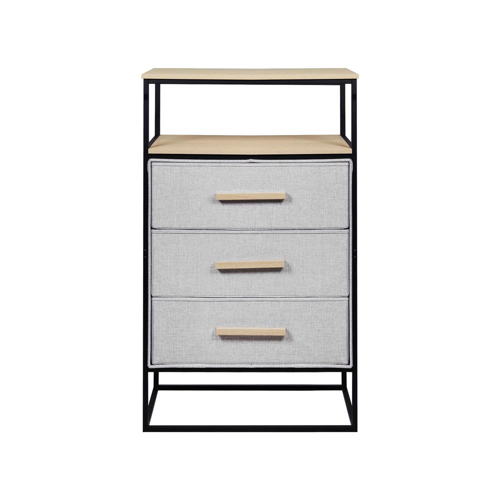 ชั้นลิ้นชักผ้า 3 ชั้น STACKO DIMI 60X34X99.6 ซม. สีเทา