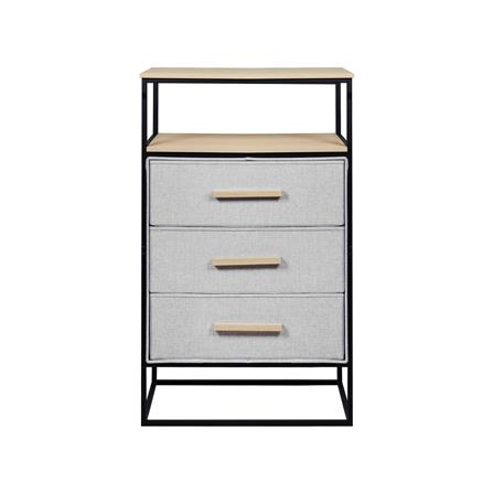 ชั้นลิ้นชักผ้า 3 ชั้น STACKO DIMI 60X34X99.6 ซม. สีเทา_2