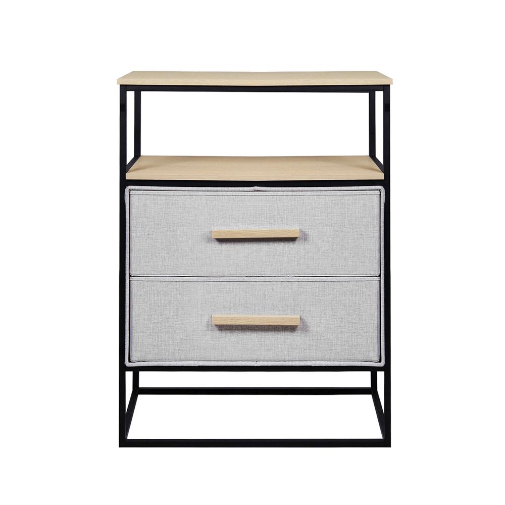 ชั้นลิ้นชักผ้า 2 ชั้น STACKO DIMI 60X34X80.8 ซม. สีเทา