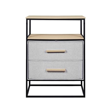 ชั้นลิ้นชักผ้า 2 ชั้น STACKO DIMI 60X34X80.8 ซม. สีเทา_2