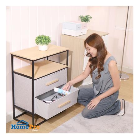 ชั้นลิ้นชักผ้า 2 ชั้น STACKO DIMI 60X34X80.8 ซม. สีเทา_5