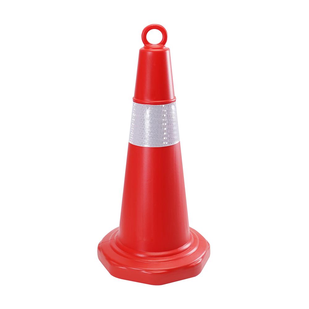 กรวยจราจรแบบมีห่วง RIGHT PE 68 ซม. สีส้ม