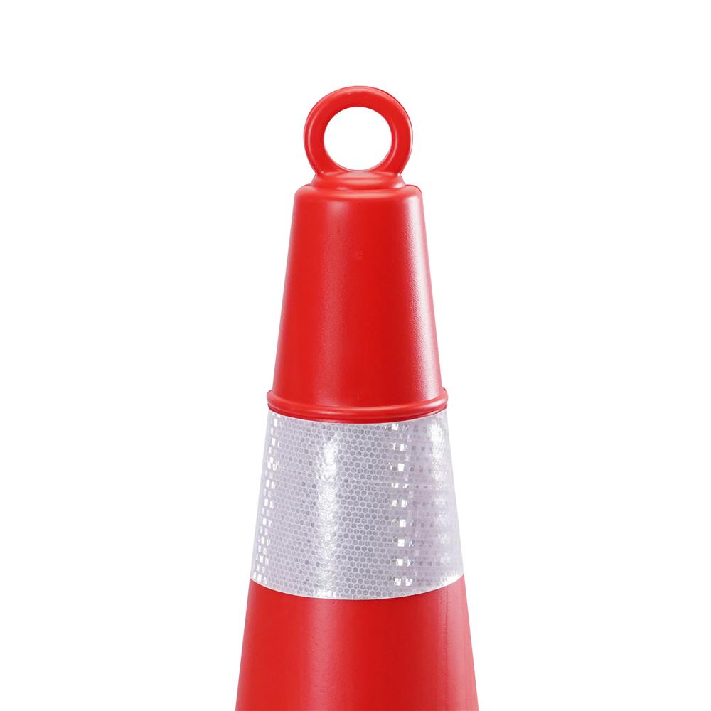 กรวยจราจรแบบมีห่วง RIGHT PE 68 ซม. สีส้ม