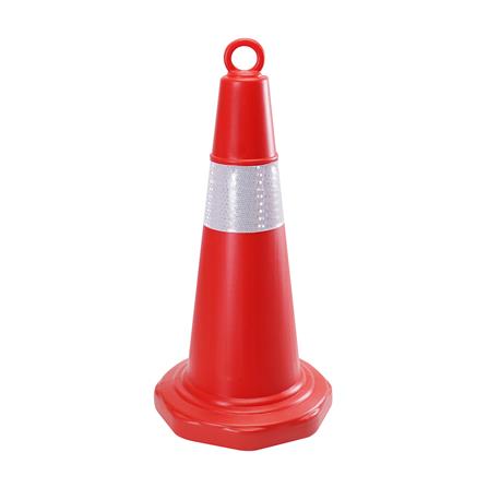 กรวยจราจรแบบมีห่วง RIGHT PE 68 ซม. สีส้ม_0