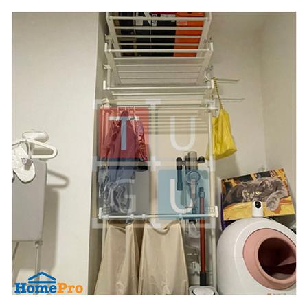 ราวแขวนผ้า TUGU R63PW 80x42.5x300 ซม. สีขาว_2