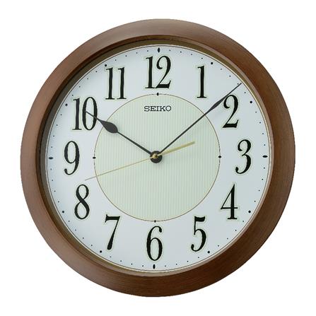 นาฬิกาแขวน SEIKO CLOCKS QXA824B 16 นิ้ว สีน้ำตาล_0