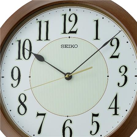 นาฬิกาแขวน SEIKO CLOCKS QXA824B 16 นิ้ว สีน้ำตาล_1