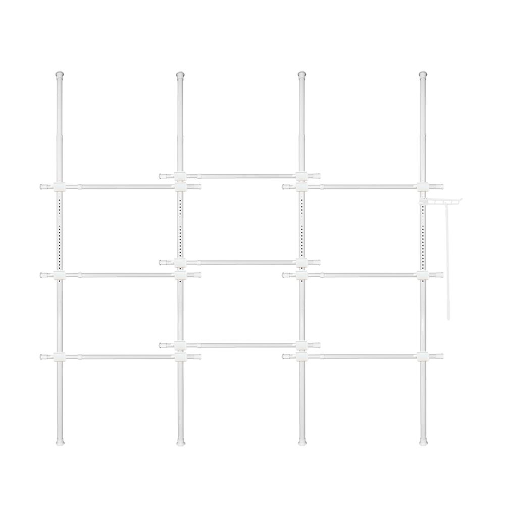 ราวแขวนผ้า TUGU R65PW 330x50x300 ซม. สีขาว_1