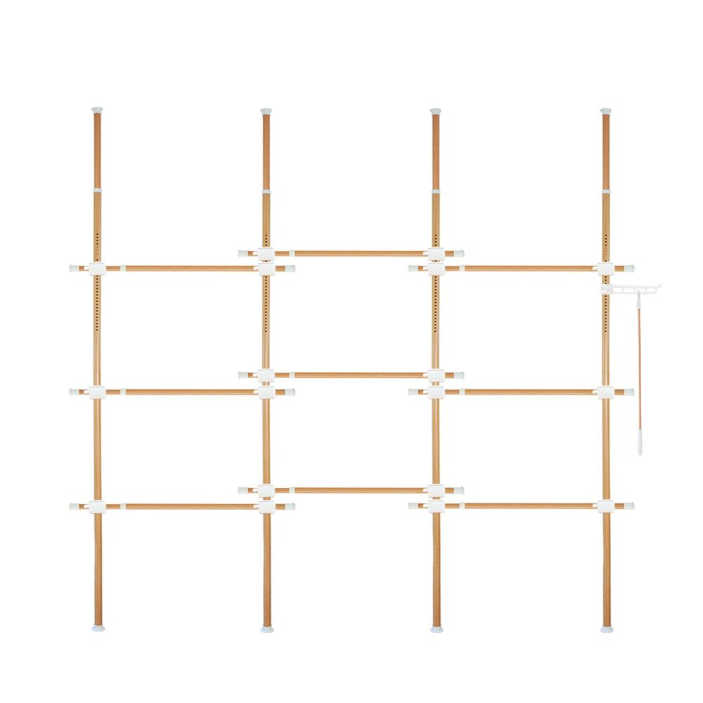 ราวแขวนผ้า TUGU R65M 330x50x300 ซม. ลายไม้_1